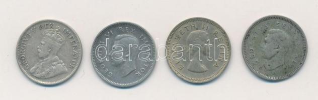 Dél-Afrika 1933-1959. 3p Ag (4xklf) T:2,2- patina
South Africa 1933-1959. 3 Pence Ag (4xdiff) C:XF,...