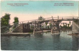 Cservenka, Crvenka; Ferenc csatornai híd. W. L. Bp. 2346. Pleesz György kiadása / Brücke über den Franezens Kanal / bridge over the canal (EK)