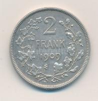 Belgium 1909. 2Fr Ag "II. Lipót" holland körirat T:2
Belgium 1909. 2 Francs Ag "Leop...