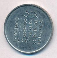 Svájc 1974. 5Fr Cu-Ni "Alkotmány módosítás 100. évfordulója" T:1- 
Switzerland 1974. 5 Fr...
