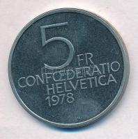 Svájc 1978. 5Fr Cu-Ni "Henry Dunant" T:1- 
Switzerland 1978. 5 Francs Cu-Ni "Henry D...