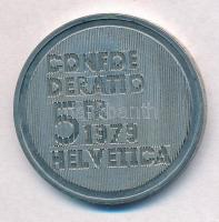 Svájc 1979. 5Fr Cu-Ni "Albert Einstein születésének 100. évfordulója" T:1- fo. 
Switzerla...