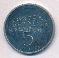 Svájc 1979. 5Fr Cu-Ni "Albert Einstein születésének 100. évfordulója / Képlet" T:1- 
Swit...