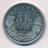 Svájc 1982. 5Fr Cu-Ni "Gotthárd vasútvonal 100. évfordulója" T:1- 
Switzerland 1982. 5 Fr...