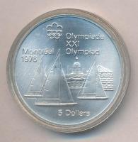 Kanada 1973. 5$ Ag "Montreali olimpia - 'Kingston' vitorlás" T:1
Canada 1973. 5...