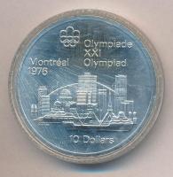 Kanada 1973. 10$ Ag "Montreali olimpia - Montreal látképe" T:1
Canada 1973. 10 Dollars Ag...