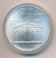 Kanada 1974. 10$ Ag "Montreali olimpia - Zeusz-templom" T:1
Canada 1974. 10 Dollars Ag &q...