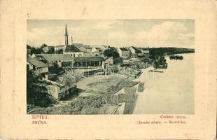 Brcko, Brcka; Savska obala / Save-Ufer / Sava riverside, Mosque. W. L. Bp. 3676. (EK)