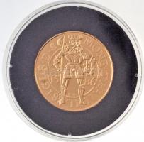 DN "Magyar aranypénzek utánveretben - Báthory Zsigmond dukát, 1586" aranyozott Ag emlékére...