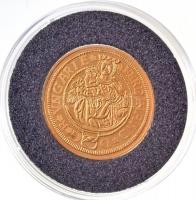 DN Magyar aranypénzek utánveretben - I. Ferdinánd aranyforint 1540 aranyozott Ag emlékérem (5,5g/0.333/25mm) T:PP