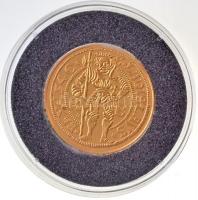 DN "Magyar aranypénzek utánveretben - I. Ferdinánd aranyforint 1540" aranyozott Ag emlékér...