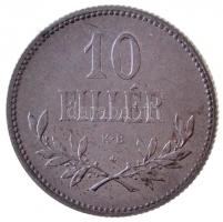 1918. 10f Fe rozettával, Artex-veret T:1 
Adamo K3.2