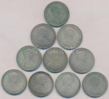 1930. 5P Ag Horthy jobbra (10x) T:2-,3 patina, karc  Adamo P8