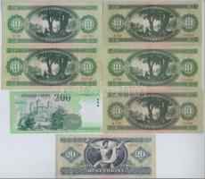 Vegyes: 1960. 10Ft + 1962. 10Ft (2x) + 1975. 10Ft (2x) + 20Ft + 2007. 200Ft T:II-III