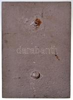 1947. "Orosháza 1947 Május 24-25-26 - M.M.D.Sz."  egyoldalas fém plakett (84x126mm) T:2