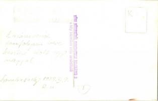 1939 Szombathely, A számvevői tanfolyam berekesztése előtt egy nappal, csoportkép, honvédek. Kühn ph...