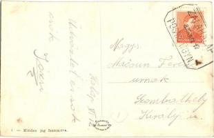 Tapolca, Erzsébet kórház főépület, Tüdőgondozó + Postai ügynökségi pecsét (EK)