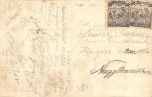 1924 Türje, Vasútállomás, vasutasok. photo (fl)