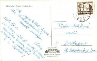 Zselickisfalud, Református templom, Elemi iskola, Népbolt, országút, utcakép, üzlet