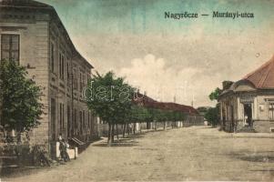 Nagyrőce, Gross-Rauschenbach, Velká Revúca; Murányi utca, Bogár M. üzlete / street view, shop (EK)