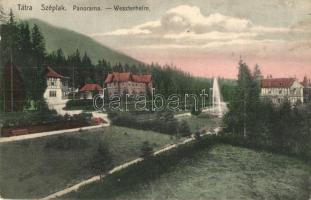 Tátraszéplak, Weszterheim, Tatranska Polianka; villa, fürdő. Kiadja Feitzinger Ede No. 758. L. / villa, spa (EK)