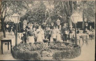 Balatonalmádi, Képeslapfüzet 10 db városképes lappal, benne: Vasútállomás, gőzmozdony, Csónak kikötő...