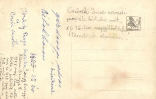 ~1929 Cibakháza, villa udvarán játszó gyerekek. photo (fl)