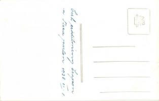 1938 Csap, Chop; Cseh erődítmény a Tisza parton / Czech fortress, concrete bunker, Tisza riverside. ...