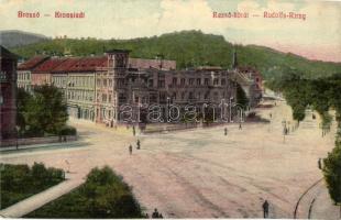Brassó, Kronstadt, Brasov; Rezső körút. Grünfeld Samu kiadása / Rudolfs-Ring / street view