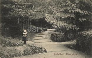 Stoószfürdő, Stos Kúpele; sétány. Wlaszlovits Gusztáv kiadása / promenade