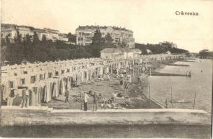 Crikvenica, Cirkvenica; Strand, fürdőzők. Liburnia kiadása / beach, bathing people