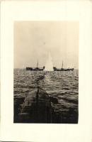Osztrák-magyar torpedó támadás / WWI Austro-Hungarian Navy K.u.K. Kriegsmarine torpedo attack. photo