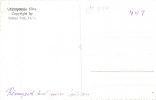 Győr, Révay iskola ballagó diákjai, studentika. Dobos photo (apró lyukak / tiny holes)