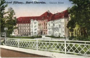 4 db régi felvidéki városképes lap: Tornalja, Pöstyén, Jászó, Pozsony; vegyes minőség / 4 pre-1945 S...