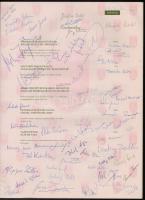 1992 A Sevilla-i világkiállítás magyar éttermének étlapja magyar, spanyol, angol nyelven, az étterem...