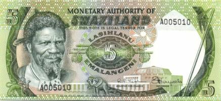 Szváziföld 1974. 5E T:I