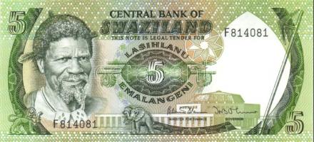 Szváziföld 1984-1985. 2E, 5E, 10E, 20E kmpl. sor T:I