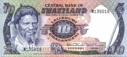 Szváziföld 1984-1985. 2E, 5E, 10E, 20E kmpl. sor T:I