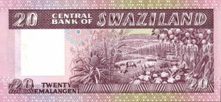 Szváziföld 1984-1985. 2E, 5E, 10E, 20E kmpl. sor T:I