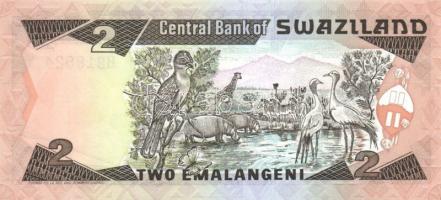 Szváziföld 1986-1987. 2E, 5E, 10E, 20E T:I