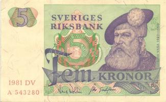 Svédország 1969. 5Kr + 1981. 5Kr T:I