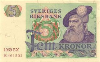 Svédország 1969. 5Kr + 1981. 5Kr T:I