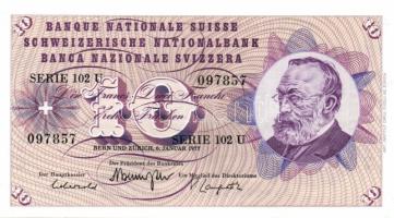 Svájc 1977. 10Fr T:I