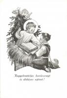 5 db régi Márton L. grafika, vallás, népviselet motívumok / 5 pre-1945 Marton L. graphic art postcar...