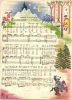2 db régi nagyalakú kottás képeslap / 2 pre-1945 big-sized sheet music postcards: Famous Hungarian Melodies played by the Tzigans No. 4. & No. 18.