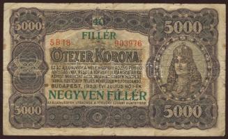 1923. 5000K 40f fny-sal T:III-