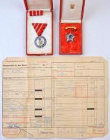 11db-os hagyaték tétel, hajóskapitány igazolványai és kitüntetései, közte "Munka Érdemérem"...