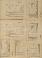 Miskolc 1940-es évek kitöltetlen zsidó vágási bárcák 7db egymásutáni ill. közeli ugrású sorszámokkal T:I,II(1x)