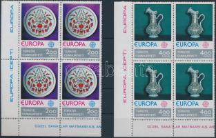 1976 Europa CEPT sor ívsarki négyestömbökben Mi 2385-2386