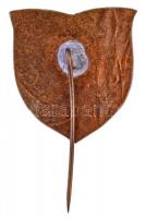 1932. "Országos Szövetfestő Napok - Miskolc 1932" zománcozott fém kitűző (25x26mm) T:2